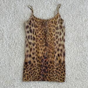90s/Y2K style IDEA USA Women’s Leopard Animal Print Camisole Top (size OS)